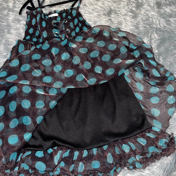 🎉 Bundle Deal: 4 for $20! 🎉 Party dress polkadots & chiffon S - Picture 11 of 13